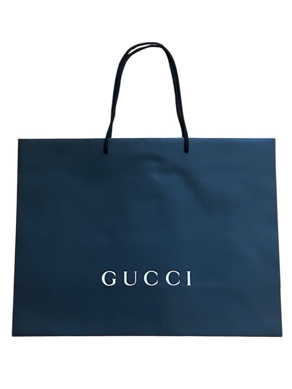 🔥 GUCCI Black Shopping Tote with White Logo 19” x 14”